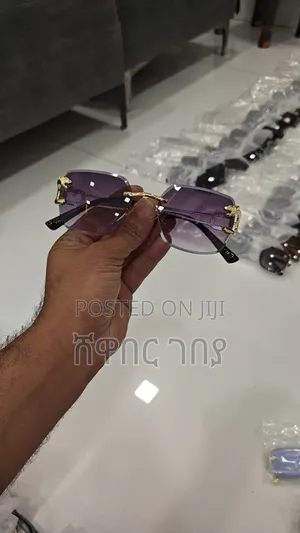 Cartier Panthère Rimless Rectangular Sunglasses