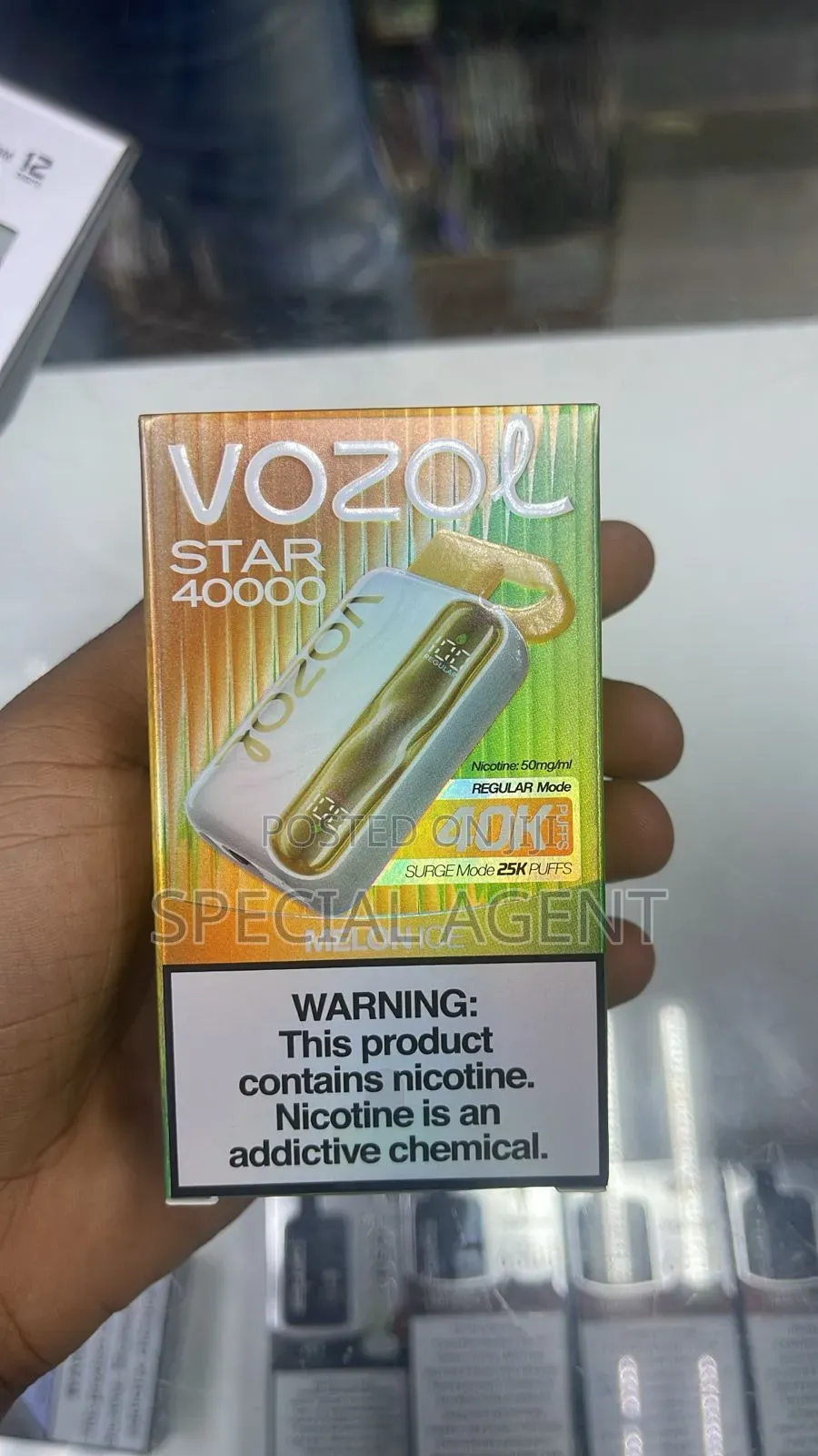 Title: Vozol Star 40000 Watermelon Ice