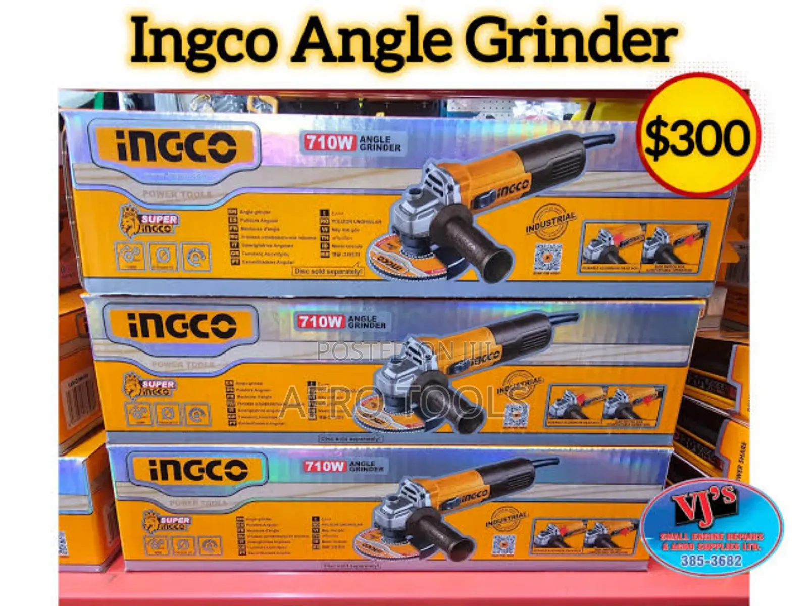 ኢንኮ 750ዋ ግራይንደር (Ingco 750w Angle Grinder)