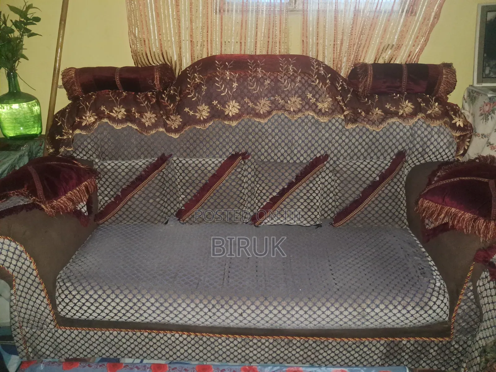 Brown-Gray Sofa