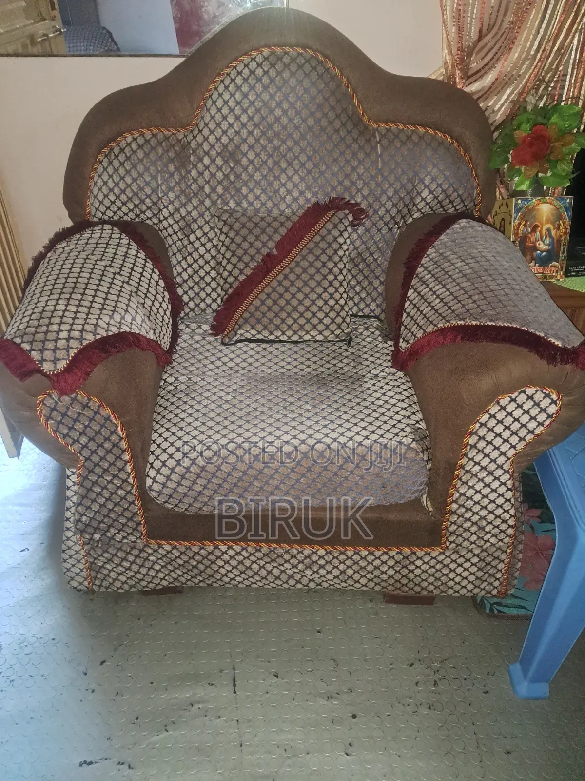 Brown-Gray Sofa