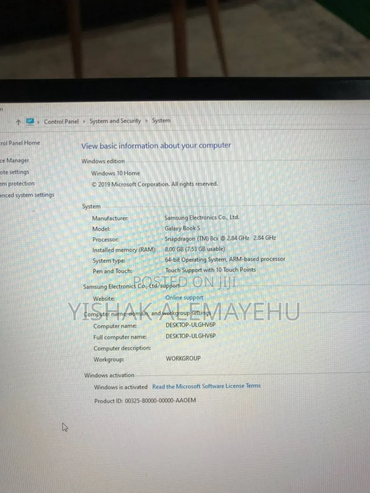 New Laptop Samsung Galaxy Book5 Pro 8GB SSD 250GB