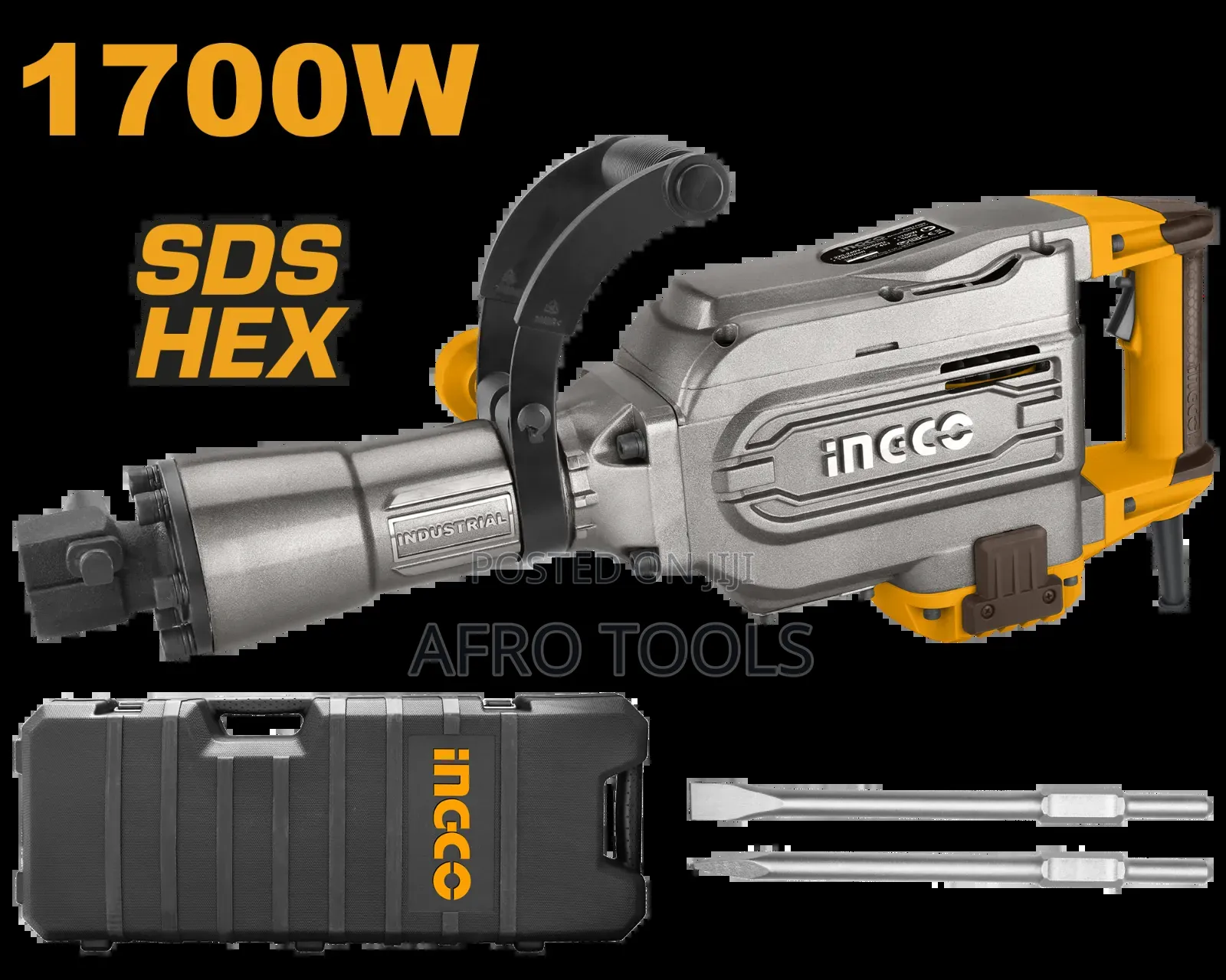 ጃካመር 1700ዋ ( Ingco 1700w Jack Hammer)