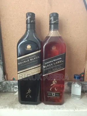 Double and Black Lable Whiskey