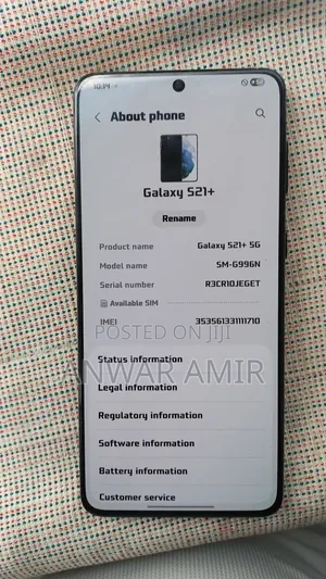 Samsung Galaxy S21+ 5G 256 GB Black