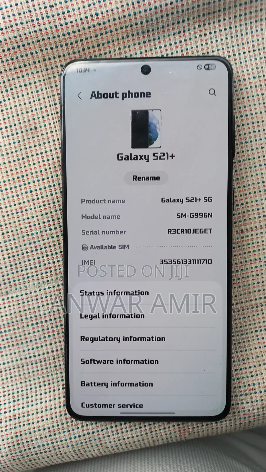 Samsung Galaxy S21+ 5G 256 GB Black