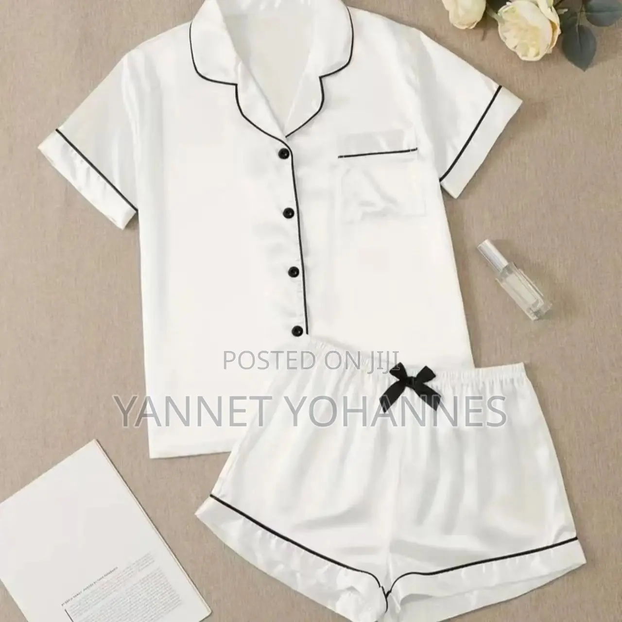 Women’S Silk Pajamas Set