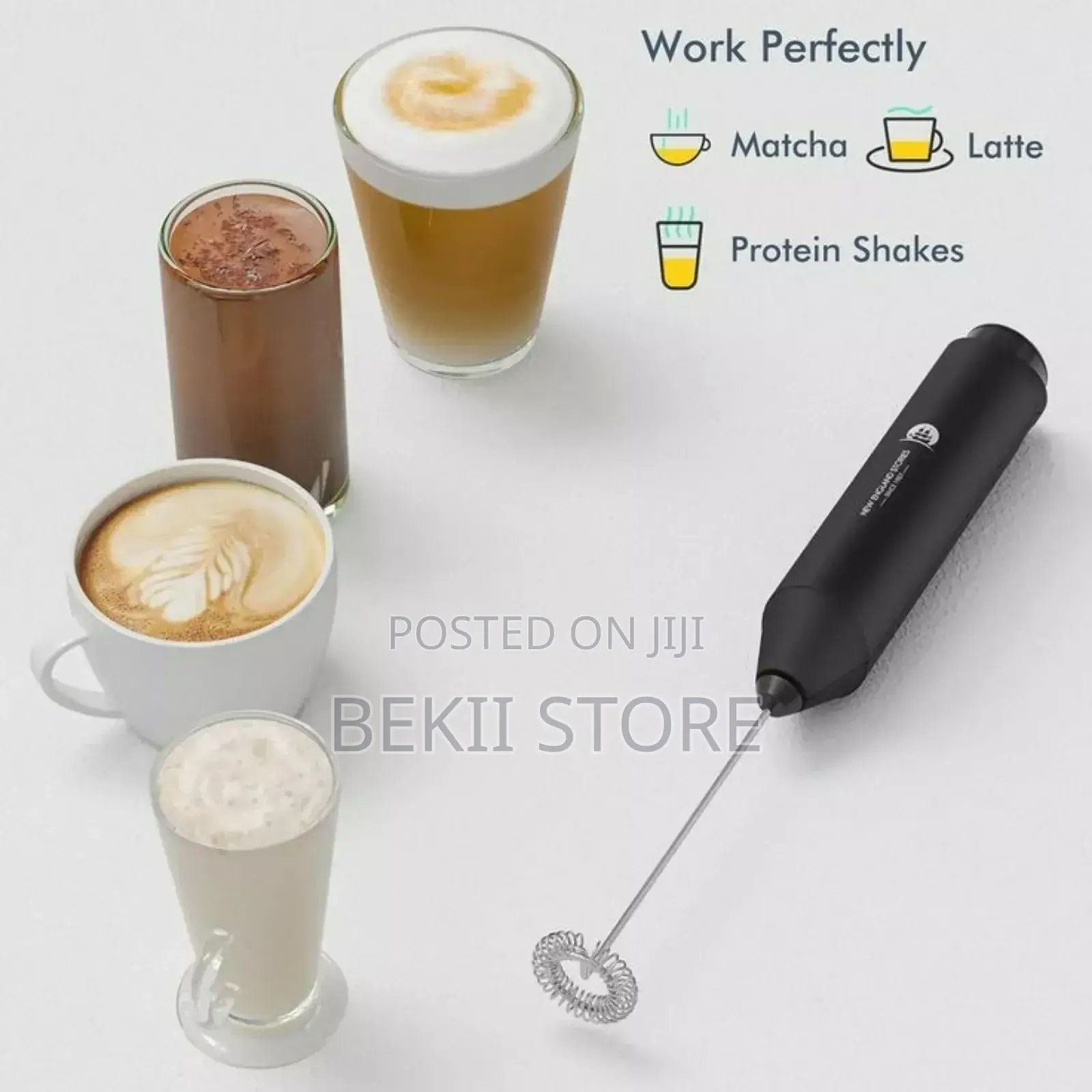 ሚክሰር Usb Adjustable Milk Frother Rechargeable Handheld