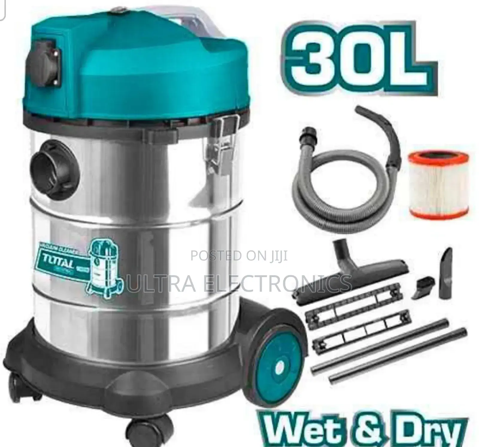 Cleaner Total 30 Liter Wet Dry Vacuum (Model Tvc14301)