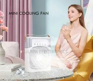 Portable Air Cooler Fan With Water Misting Capabilities.