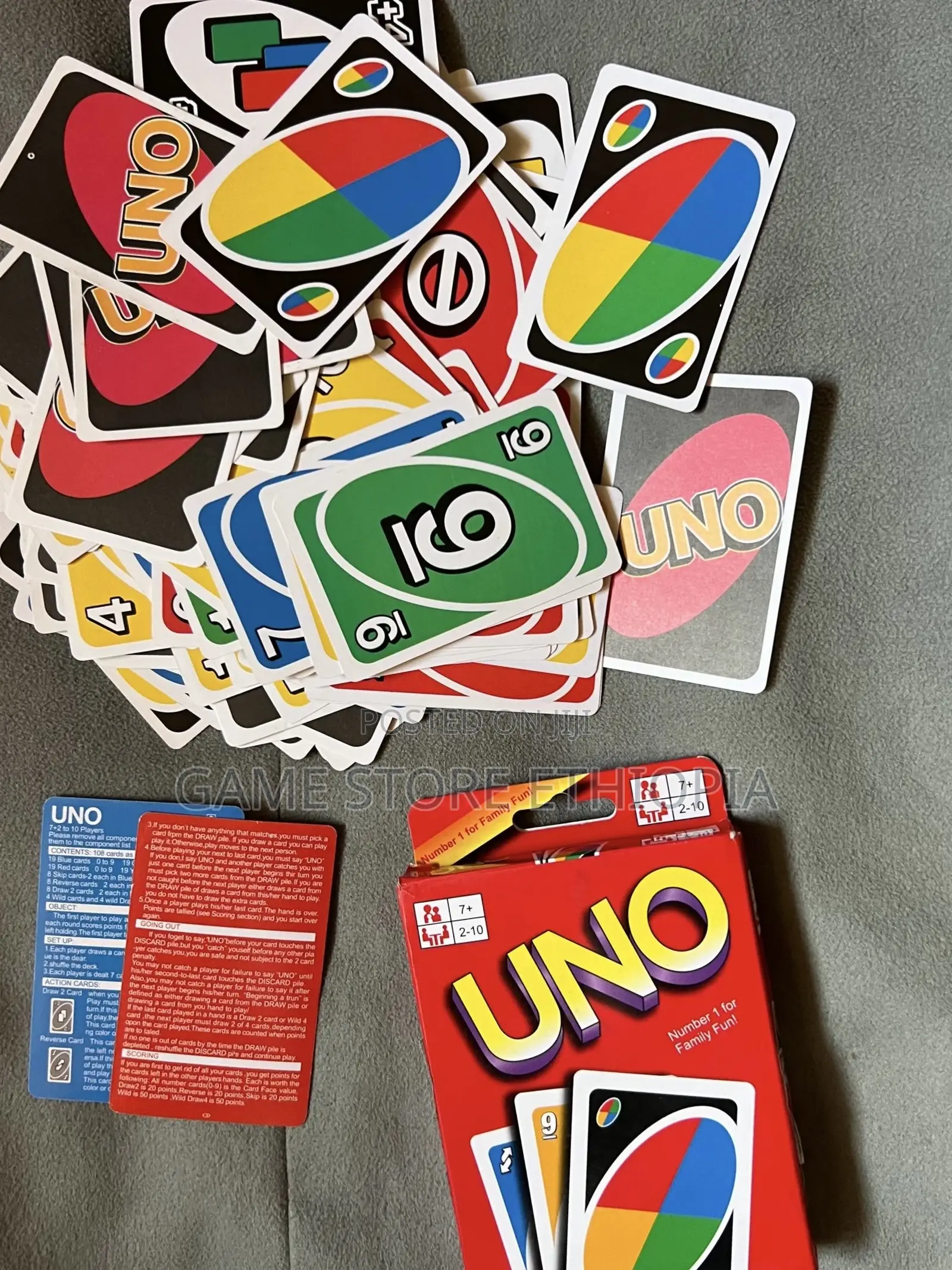 Uno Card Game •game for Family Office •Game Night•ኡኖ ካርታ