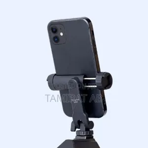 360° Rotating Camera Tripod Phone Mount With Dual Cold Shoe 1/4"Screw