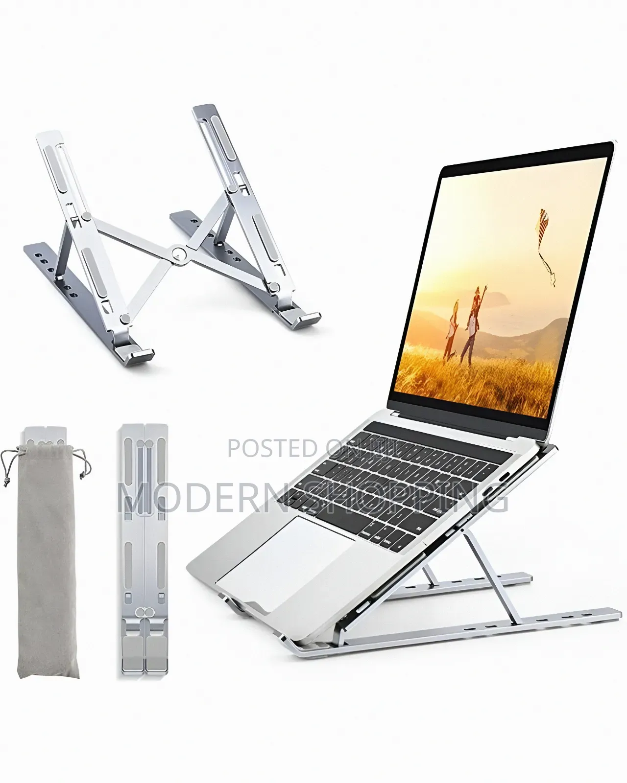 Foldable Height Adjustable Metal Frame Laptop Stand