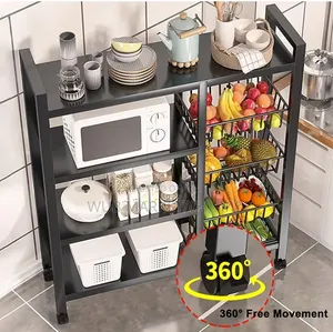 4 Layer Metal Shelf- ባለ 4 ደረጃ ሁለገብ መደርደሪያ