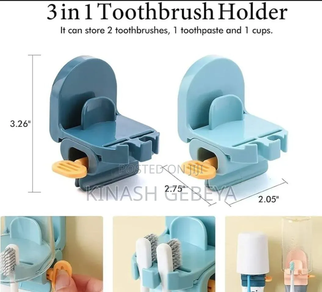3in1 Top Quality Mini Toothbrush Holder(2pcs)