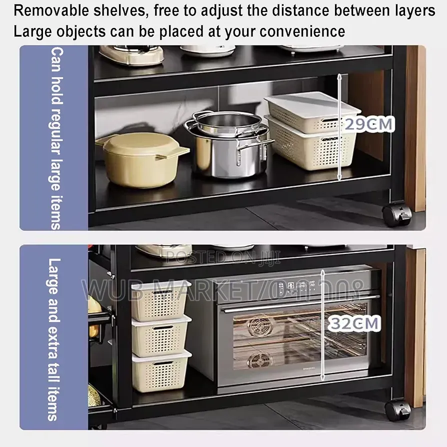 4 Layer Metal Shelf- ባለ 4 ደረጃ ሁለገብ መደርደሪያ