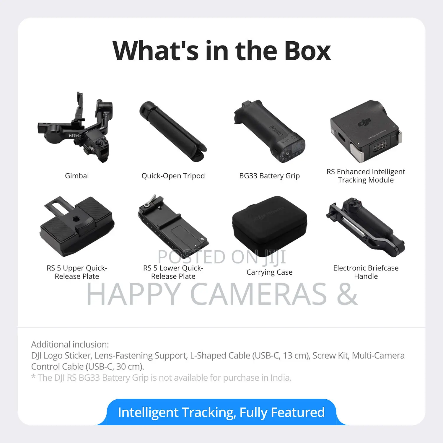 Dji Rs 5 Gimbal Combo Kit With Ai Tracking Module Briefcase Handle