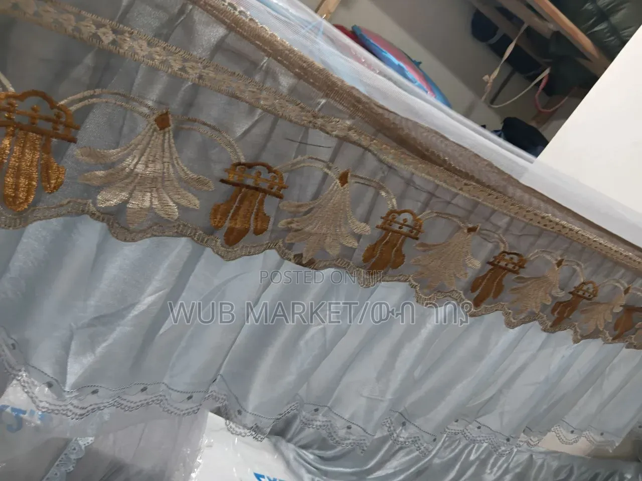 Lexury Romantic Mosquito Net With 2 Stand-ባለ ሻተር ቅንጡ አጎበር/ዛንዚራ