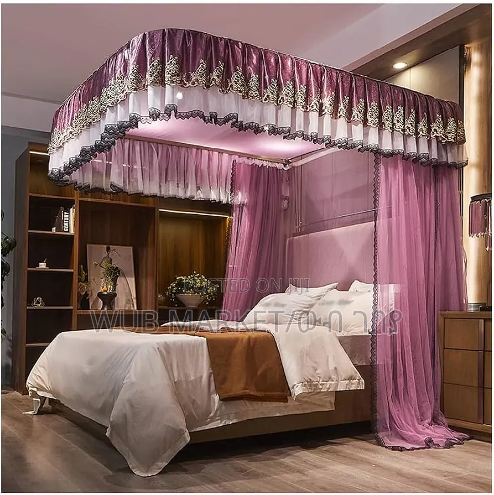 Lexury Romantic Mosquito Net With 2 Stand-ባለ ሻተር ቅንጡ አጎበር/ዛንዚራ