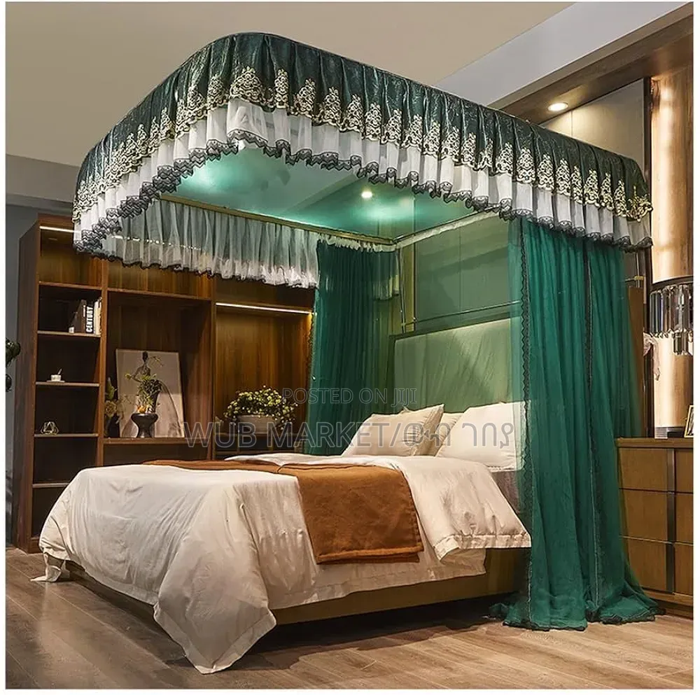 Lexury Romantic Mosquito Net With 2 Stand-ባለ ሻተር ቅንጡ አጎበር/ዛንዚራ