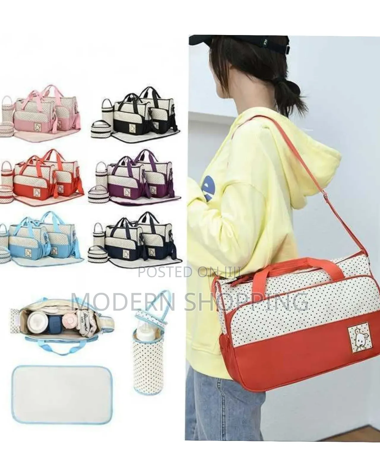 5pcs Baby Diaper Bag Set