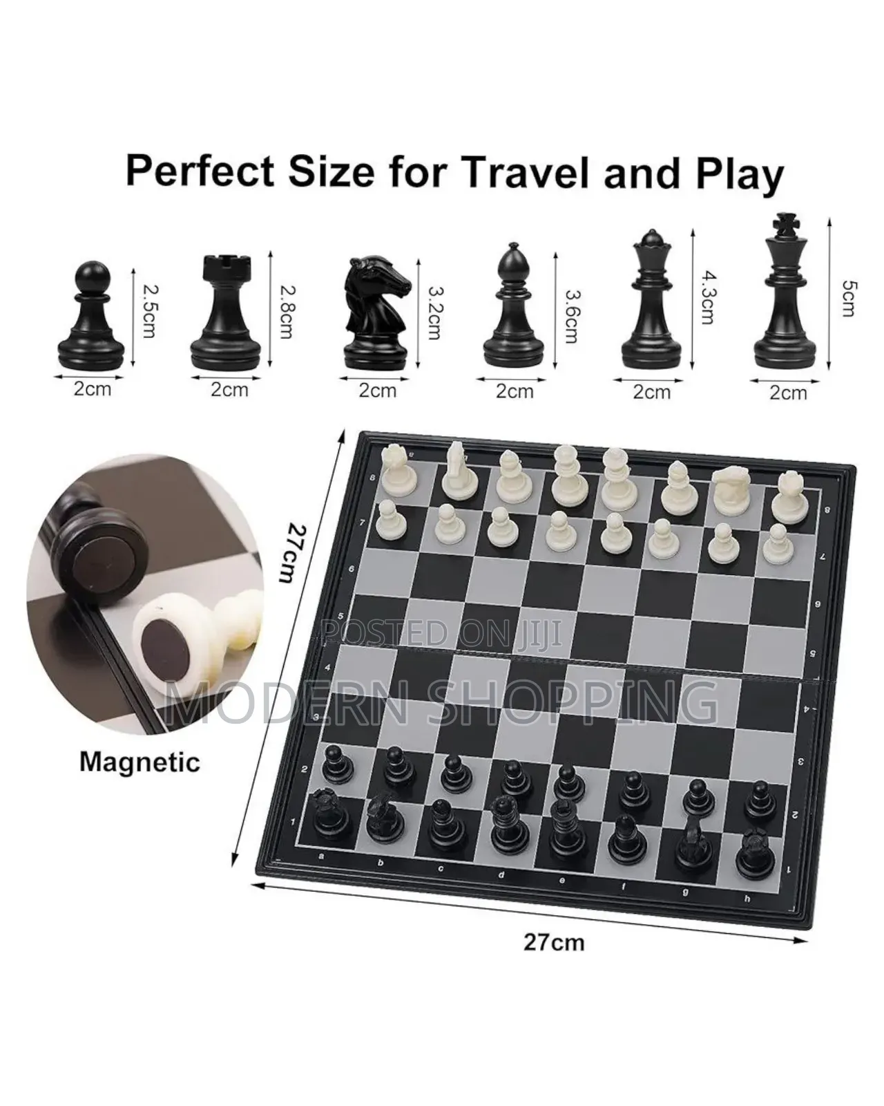 Magnetic Folding Travel Chess Set