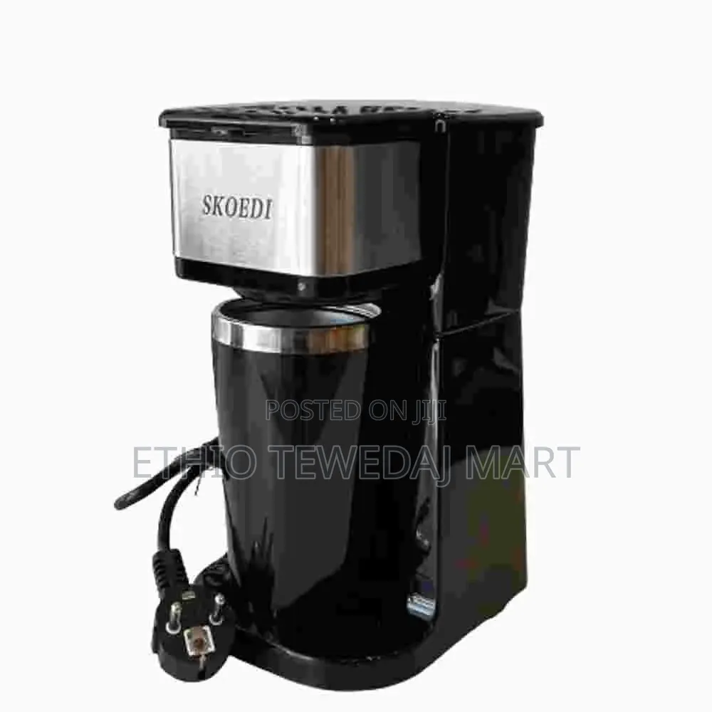 Skoedi Single Cup Coffee Maker የኤሌክትሪክ የቡና ማፍሊያ