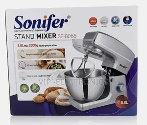 Sonifer Sf-8066 Stand Mixer (1500w, 8.0l