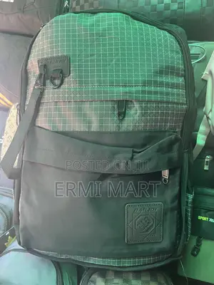 Modern Multi-Pocket Backpack – Black/Grey
