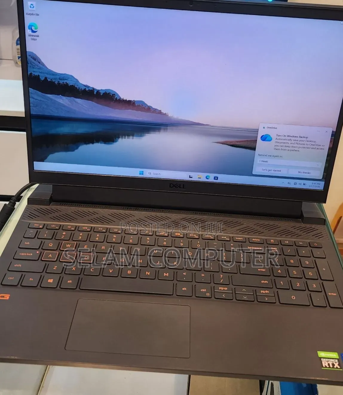 New Laptop Dell G15 5511 16GB Intel Core i7 SSD 512GB