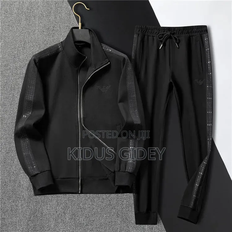 New Tracksuit Orginal Emporioarmani Black Tracksuit Urgent 50%Discount