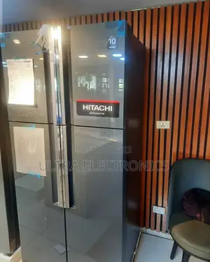 Hitachi 4-Door Side-by-Side Inverter Refrigerator 760l a Glass Finish.