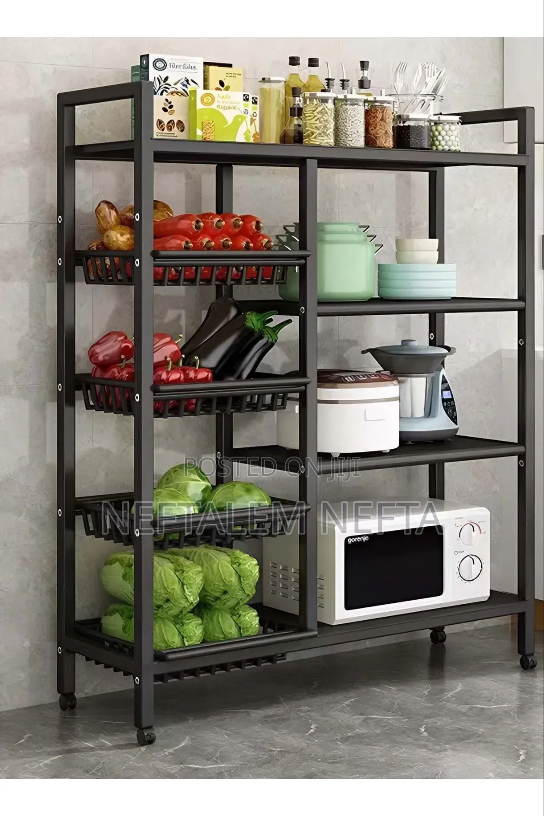 4 Layer Metal Storage Shelf
