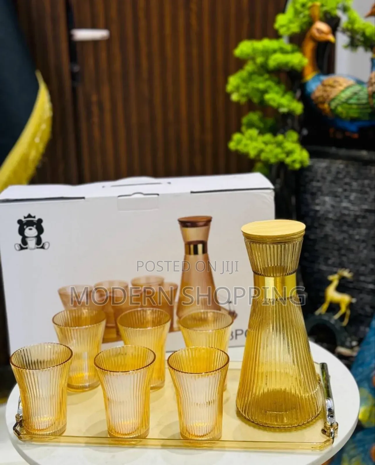 8 Pieces Glass Drinking Set