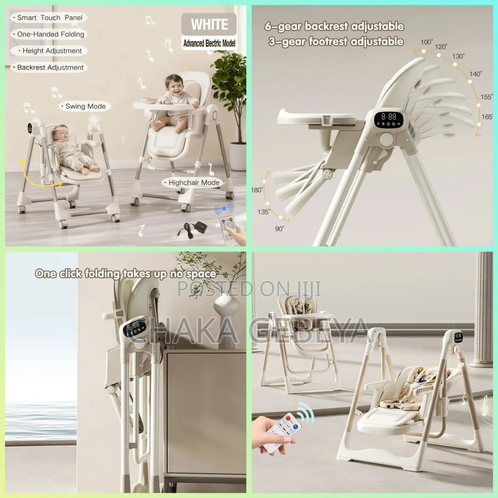 Smart Baby Chair – Feeder Soother in One, Adjustable Height