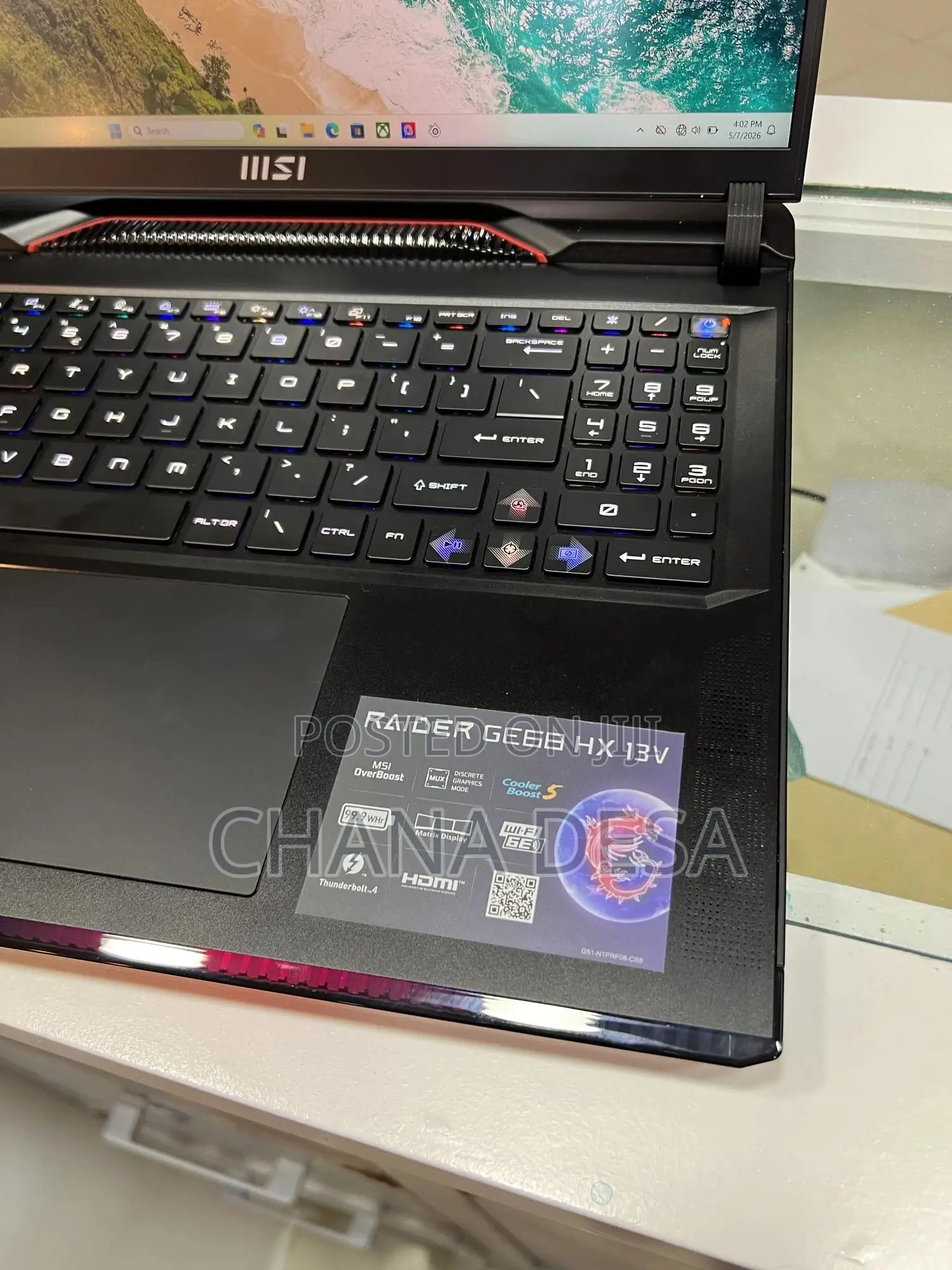 New Laptop MSI 32GB Intel Core i9 SSD 1T