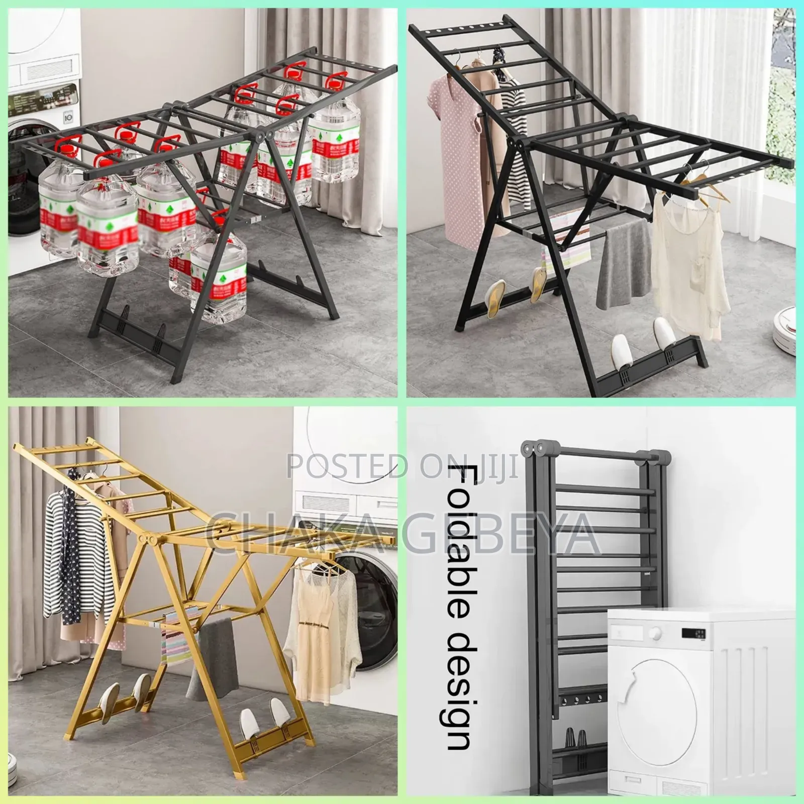 Premium Aluminum Alloy Drying Rack – Rust-proof, Foldable,