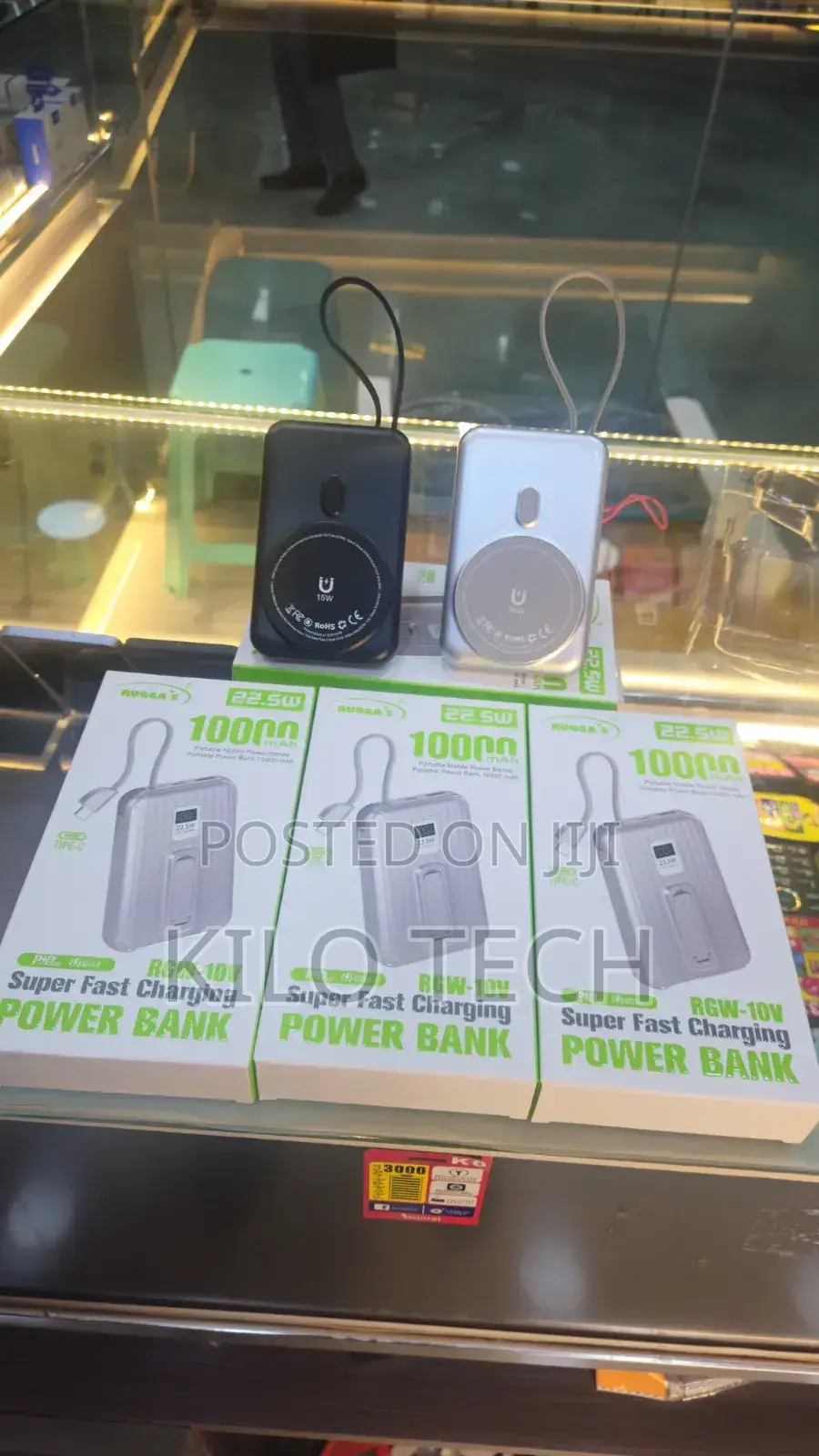 #Ruggas 10000mah Wireless Power Bank