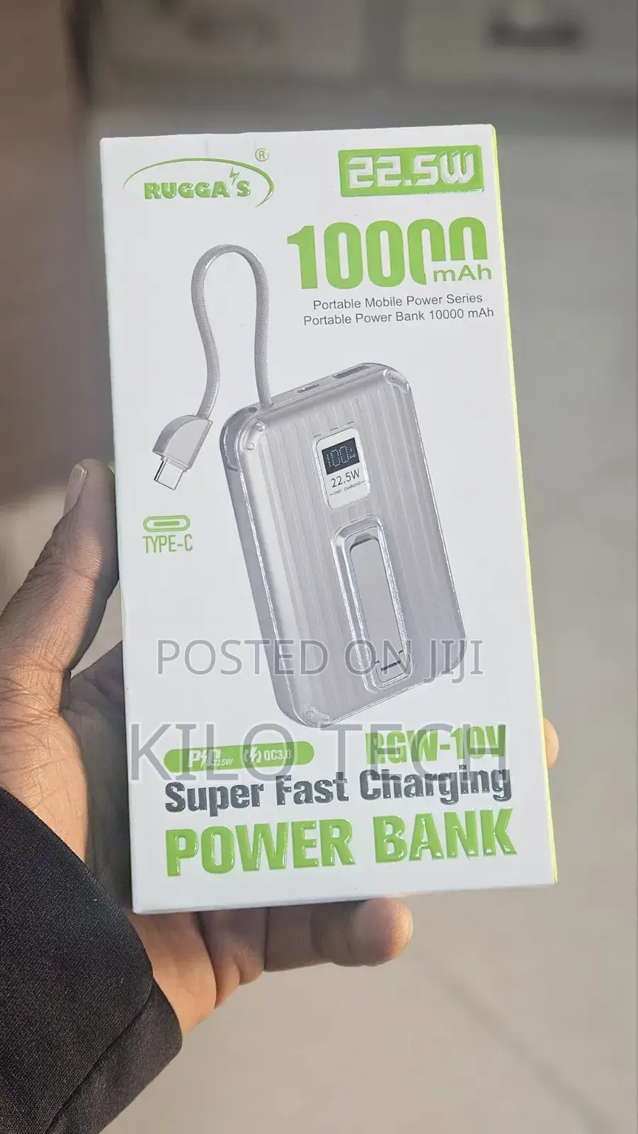 #Ruggas 10000mah Wireless Power Bank