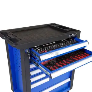 Aab Tools 30 Inch 7-Drawer Rolling Tool Cabinet With 181 Tools