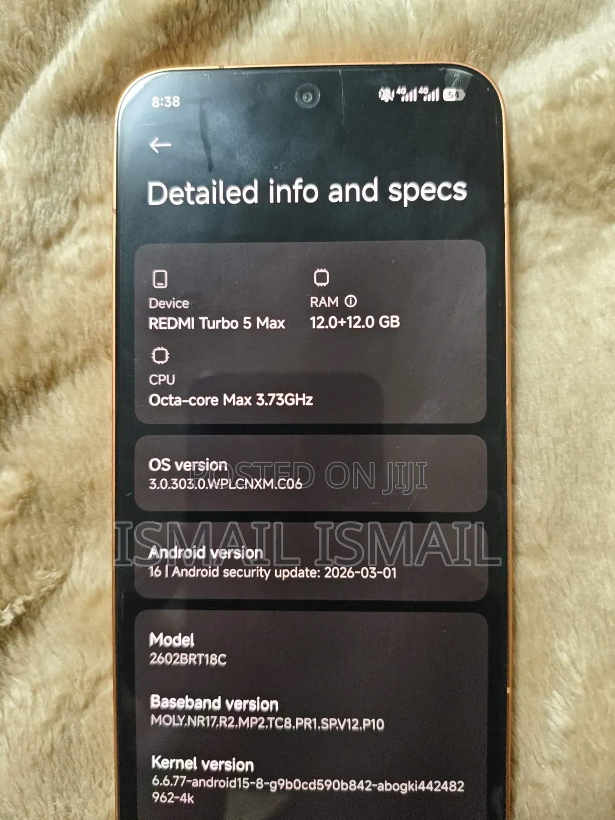 Xiaomi Redmi Turbo 5 Max 256 GB Red