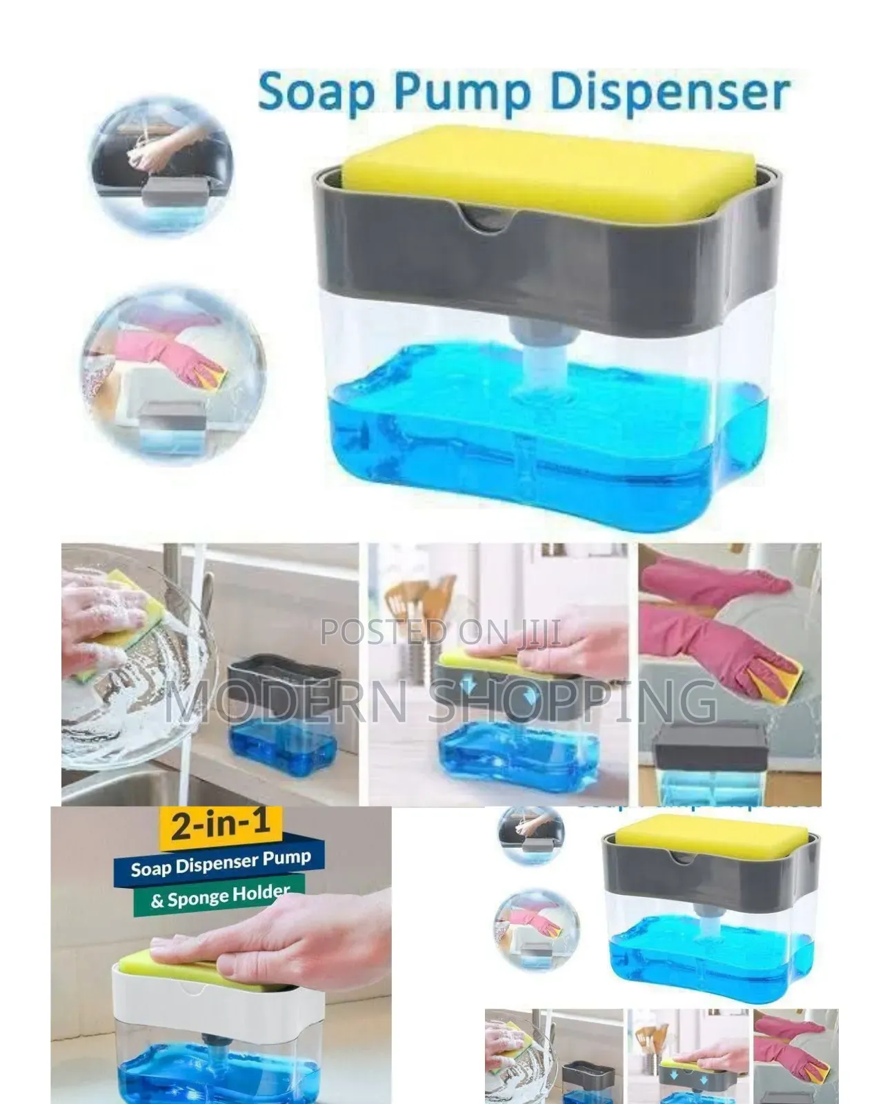 Soap Pump Dispenser With Sponge