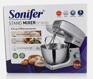 Sonifer Stand Mixer Powerful 1500w Copper Motor 8liter Stainless Steel