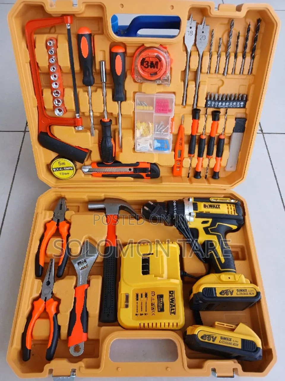 Dewalt 36 Volt Rechargeable Drii With Full Accessories