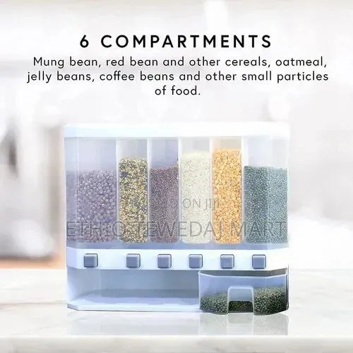 Multiple Dispenser for Cereals, Grains ጥራጥሬ ማስቀመጫ ና በቀላሉ እየቀነሱ የሚጠቀሙበት