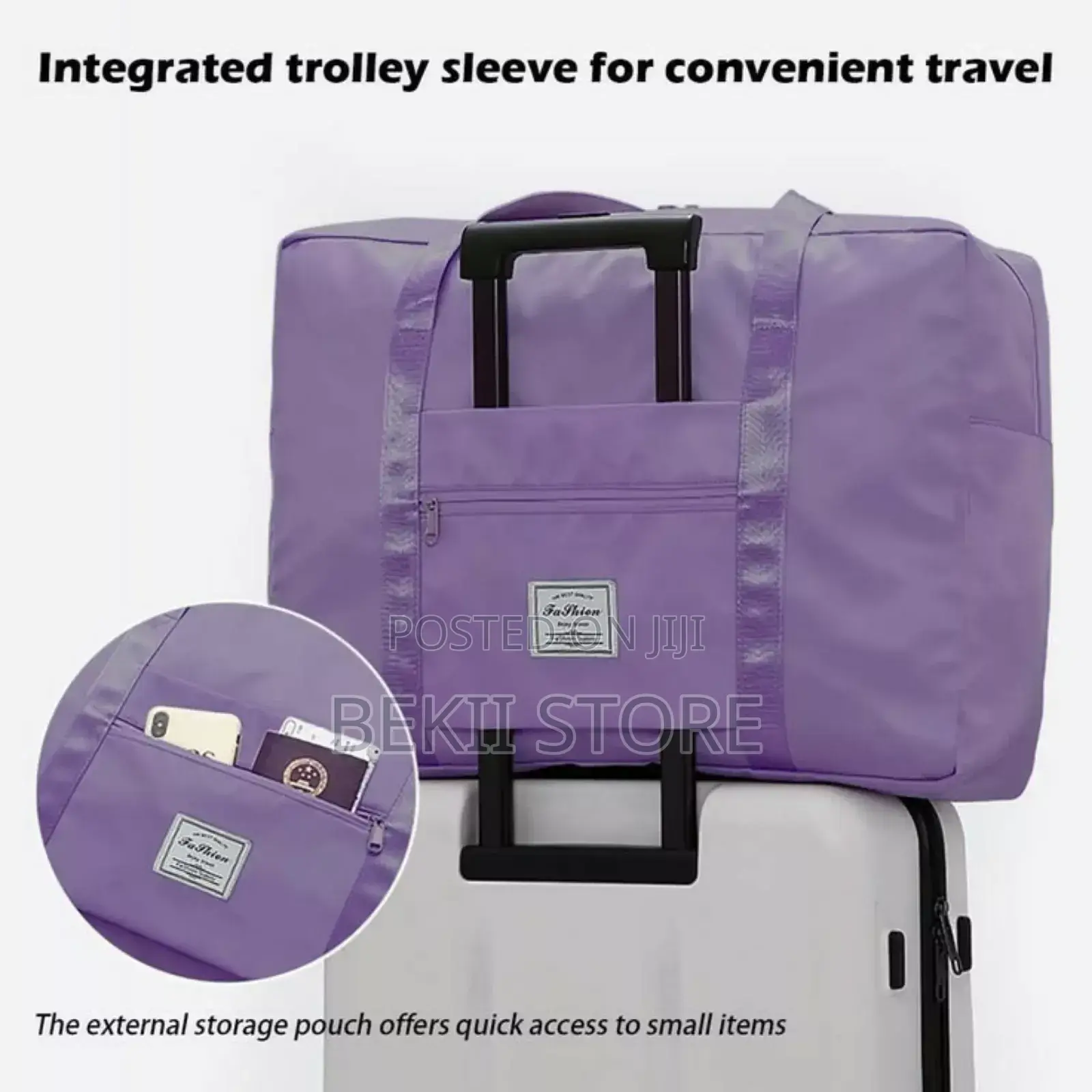 Foldable High Capacity Travel Bag ለጉዞ ተመራጭ ሻንጣ