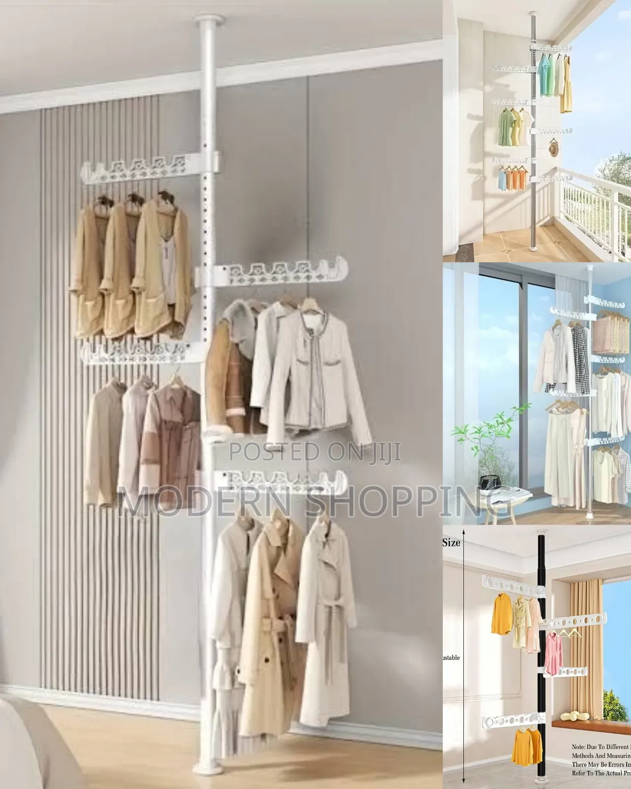 Telescopic Clothes Rack (ዘመናዊ የልብስ መስቀያ)