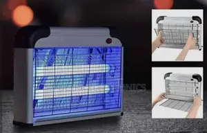 Insect Killer Lamp With Ultraviolet Tubes and a High-Voltage Grid