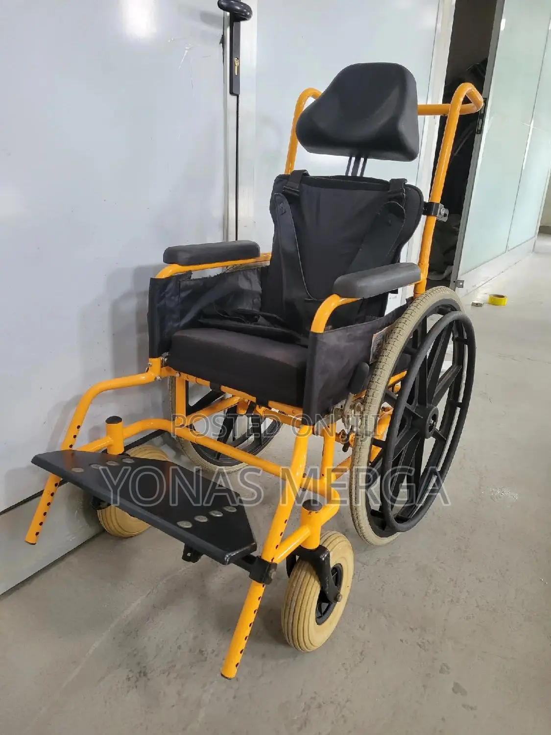 Foldable Narrow Wheelchair for Kids - Fun Colors, Cushion, Seat Belt