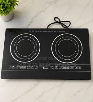 Double Burner Electric Induction Cooker Crystal Glass Fast Heating